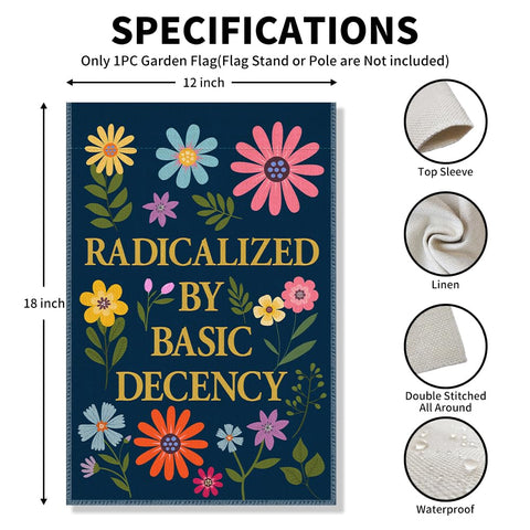 Vgrti garden flag double-sided print remains vivid from both sides