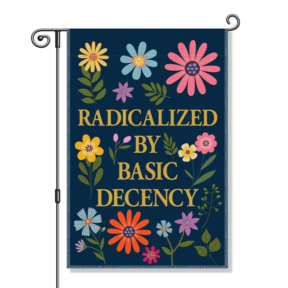 Vgrti garden flag front view with bold, outdoor-ready design