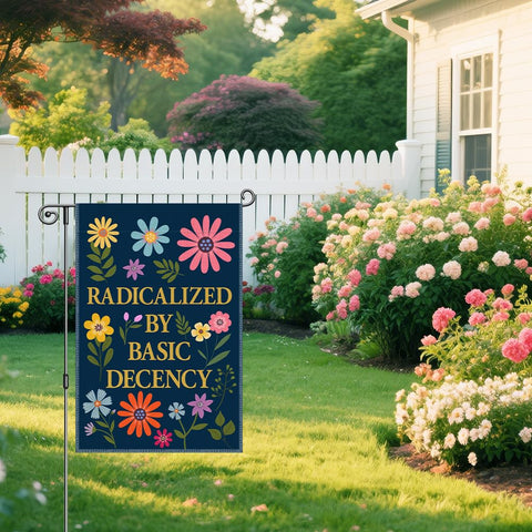 Vgrti garden flag decorates a porch or yard with festive outdoor vibe