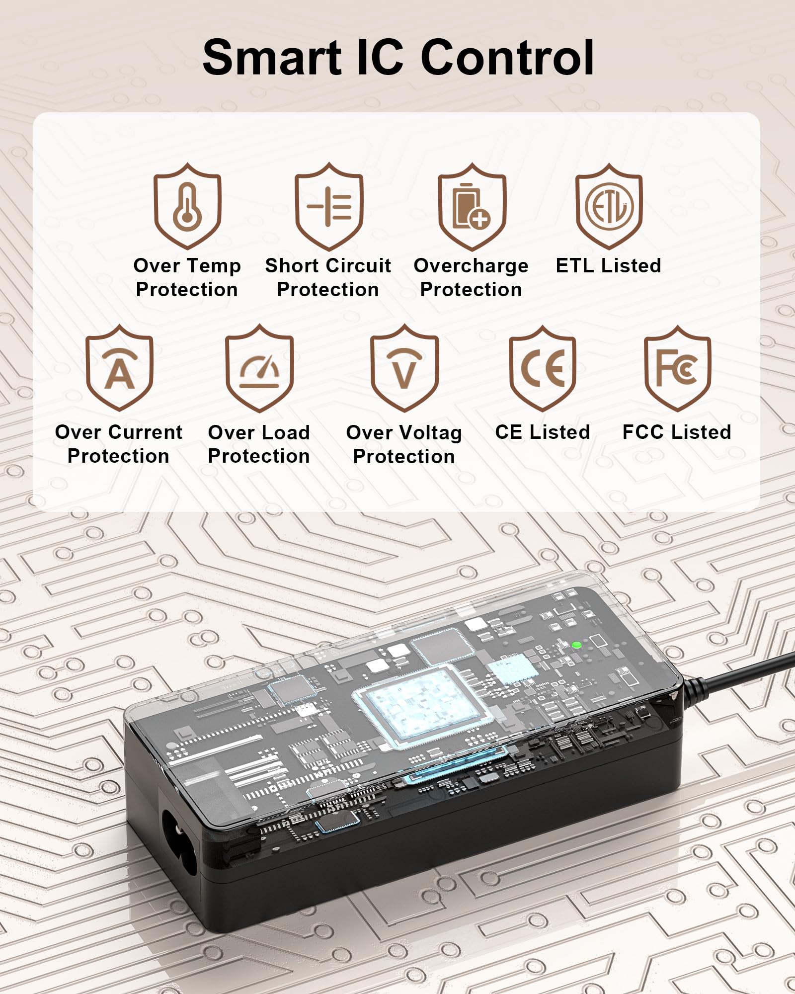 vhbw short-circuit protection adds reliability for outdoor setups.
