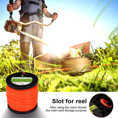 VIABRICO square line in use on lawn trimming edge