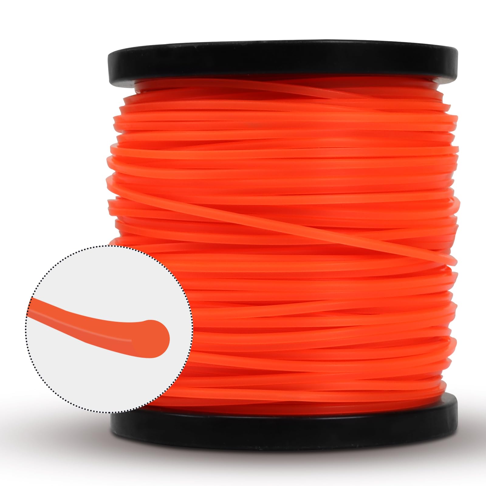 820 ft VIABRICO spool minimizes reloading during large yard tasks.