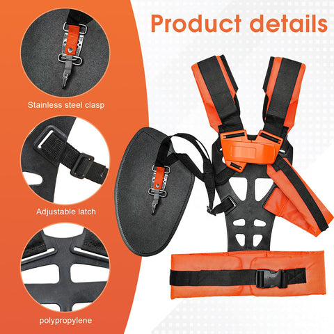 VIABRICO adjustable trimmer harness fits men and women of various sizes