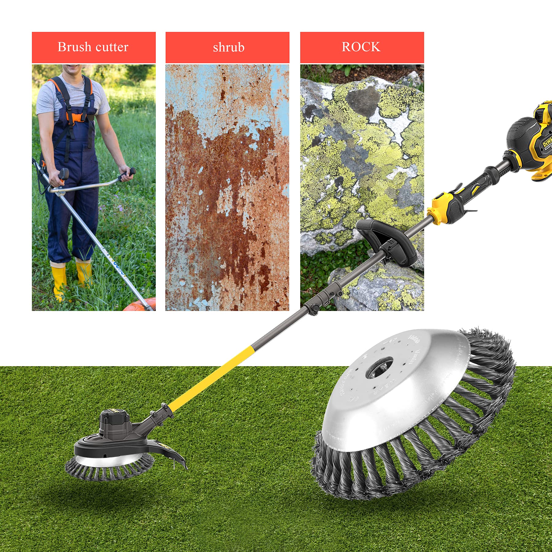 VIABRICO durable trimmer blade material, heat and rust resistant