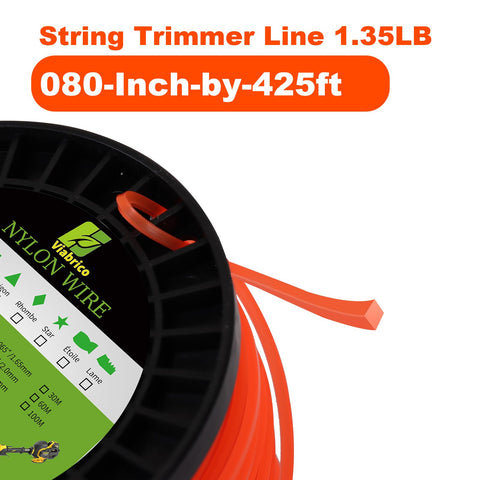 VIABRICO square cut edge for faster, cleaner weed clearance