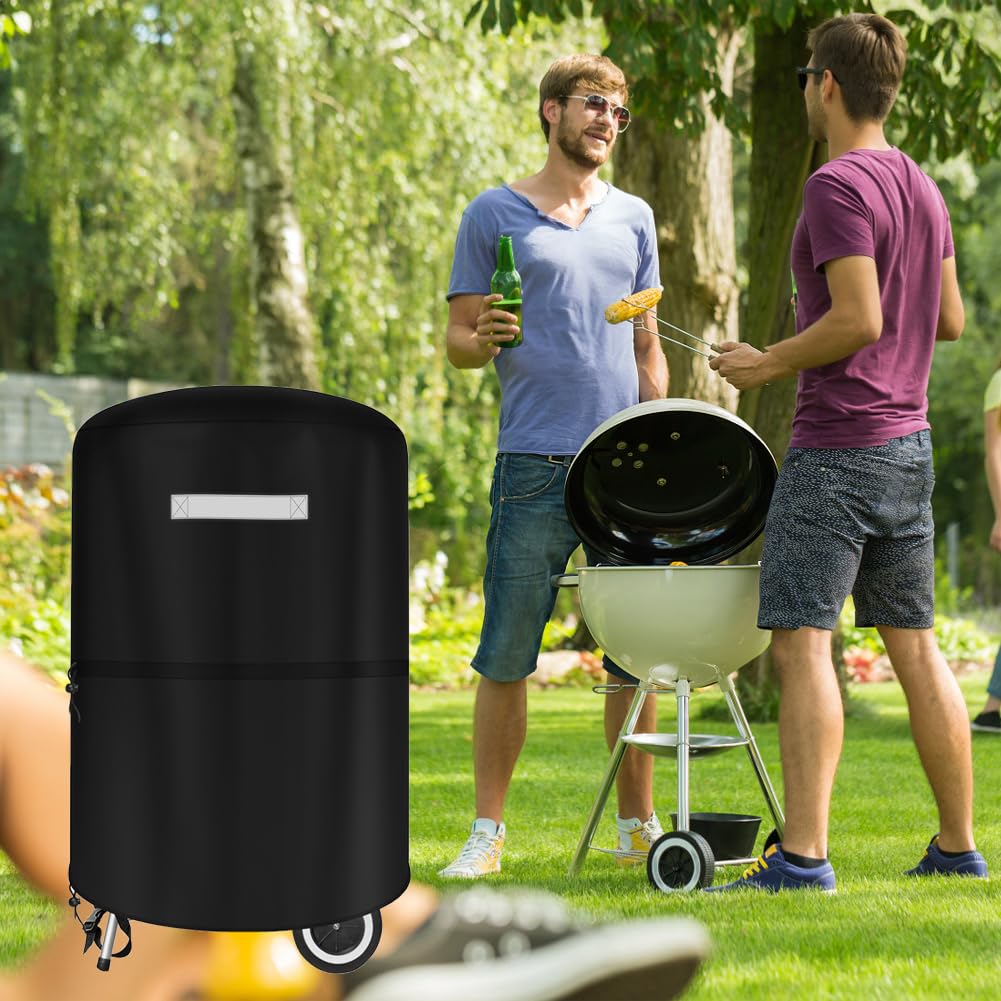 Viadom grill cover folds compactly for convenient storage when not in use