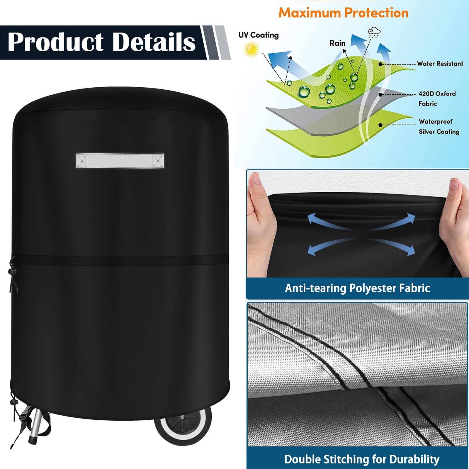 Viadom UV protection fabric resists sun fading for long-lasting appearance