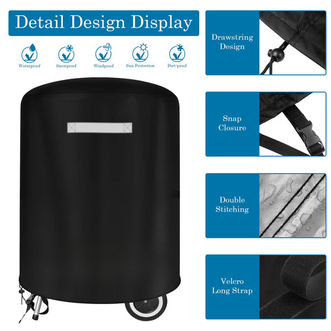 Viadom 22-inch cover endures windy outdoor conditions for reliable protection
