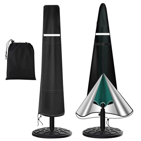 Viadom waterproof patio umbrella cover protecting a 7-11 ft parasol from rain and dust