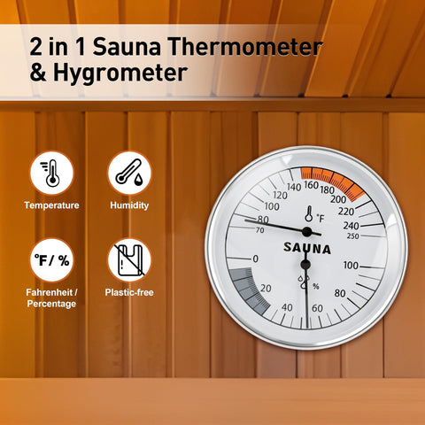 Tabletop placement for easy desktop use in small saunas or steam rooms