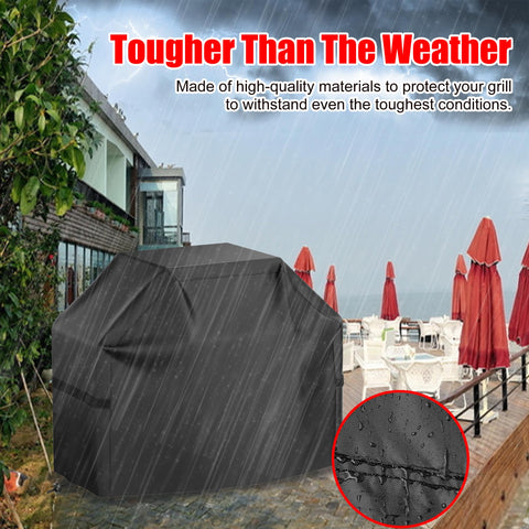 VIBOOS easy-clean grill cover used after outdoor cooking
