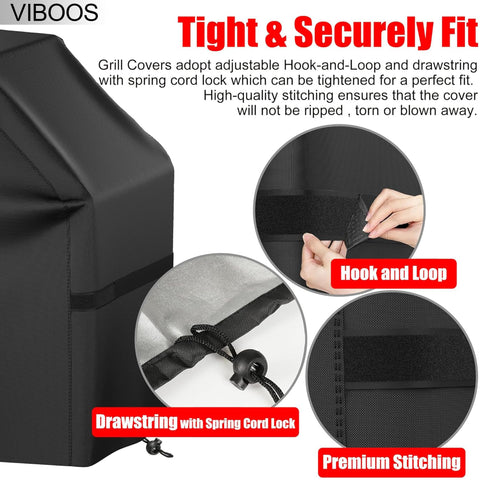 VIBOOS 58-inch cover shows anti-UV finish to prevent fading.
