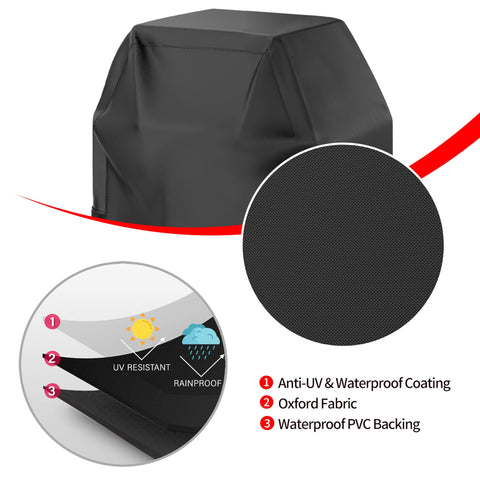VIBOOS grill cover in waterproof Oxford fabric repels water
