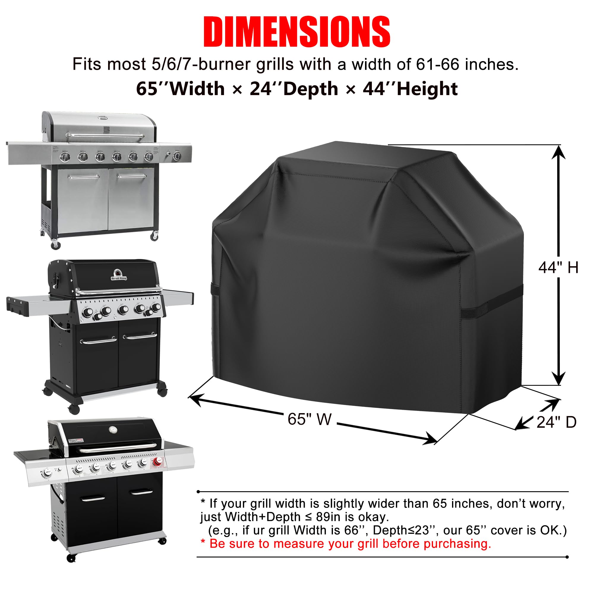 VIBOOS grill cover windproof design shields against gusts on windy days.