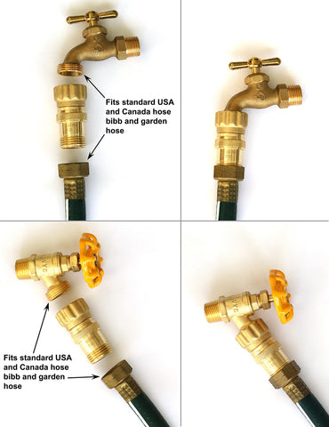 Vibrant Yard 3-4in FHT to MHT connection suitable for hose bibs