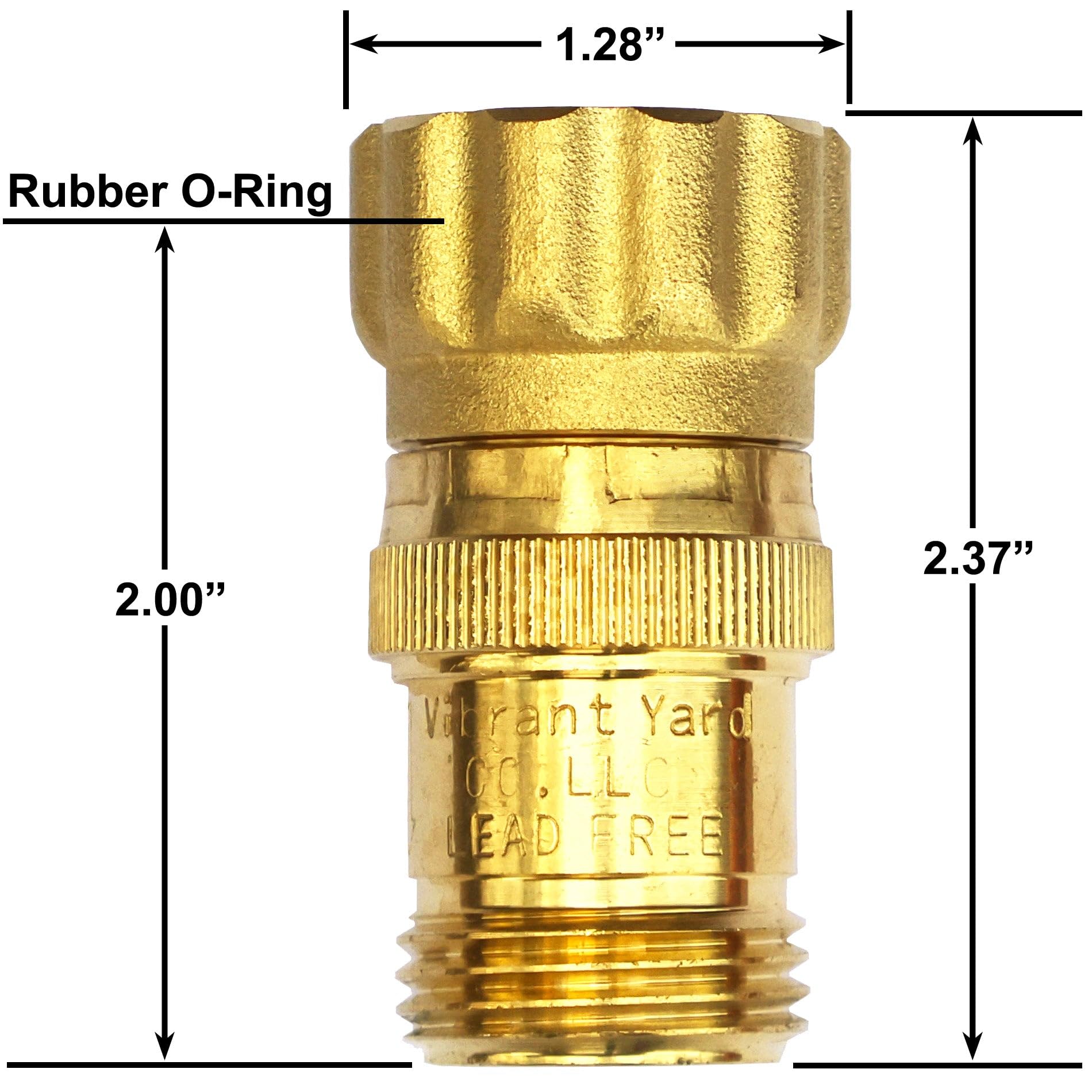Vibrant Yard Company drip irrigation setup with regulator demonstrates low flow