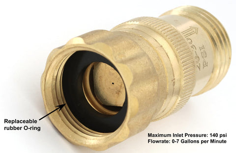 Vibrant Yard brass regulator durable body showcases lead-free construction