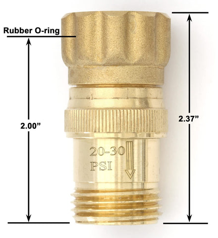 Vibrant Yard regulator installed on a hose bib enables drip control