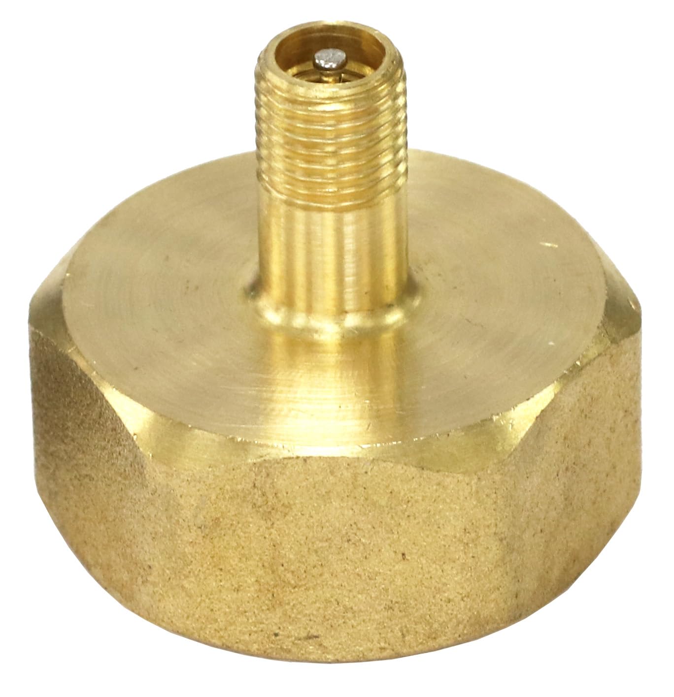 Vibrant Yard Tire Inflation Schrader adapter connects to garden hoses for winterizing.