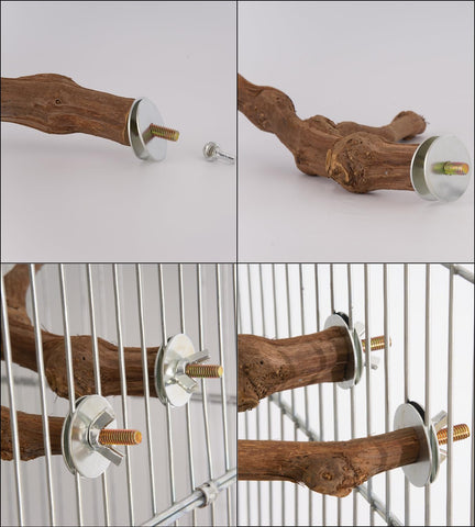Vibriskape zinc plated hardware stays corrosion free for long lasting bird habitats.