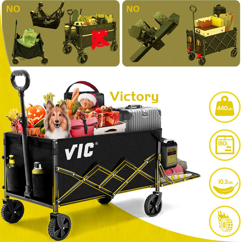VIC fold-flat design folds in seconds for simple storage