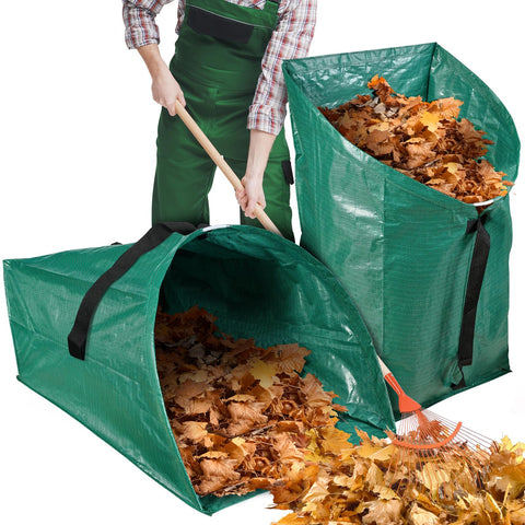 VICAMB 60-gallon leaf collector full bag ready for backyard cleanup