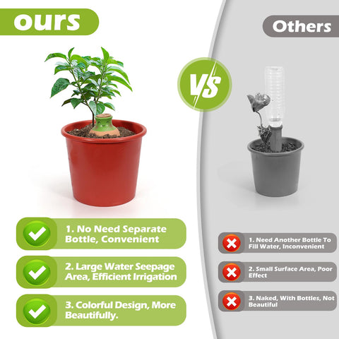 VICAMB balcony garden watering globes keep balcony plants evenly moist.