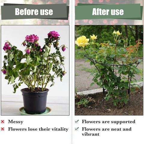Ground insertion tip anchors the cage securely in soil.