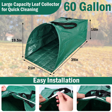 VICAMB leaf collector reinforced handles for easy transport