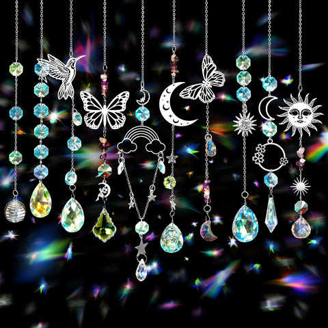 VICAMB Metal hummingbirds and butterflies pendants for decorative hanging art