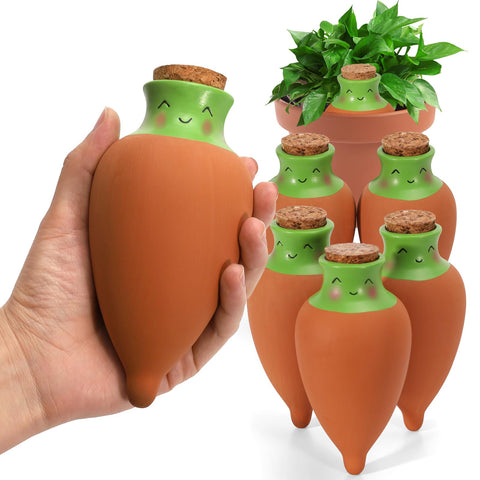 VICAMB olla watering globes 6-pack ready for convenient planter hydration.