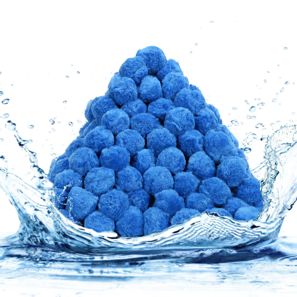 VICAMB pool filter balls in packaging ready to replace filter sand