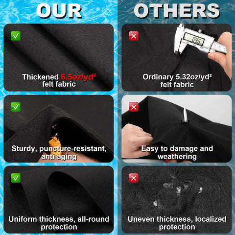 VICAMB liner protector pad folds compactly for storage