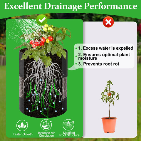 VICAMB 10-gallon set shown on a patio for versatile growing.