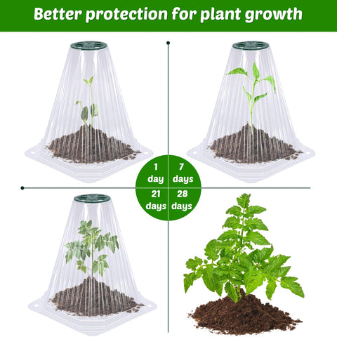 Vicamb reusable plastic cloche is waterproof and dustproof, ready for repeated seasons.