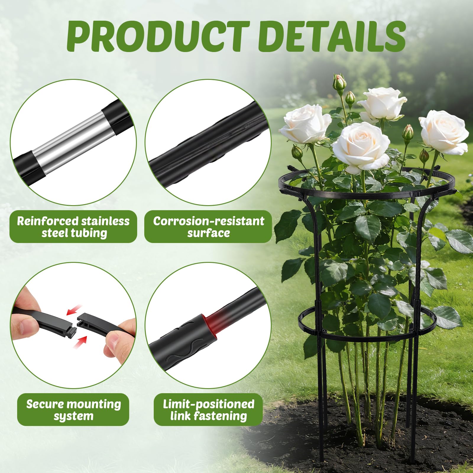 VICAMB stainless steel core stakes reinforce cage stability and rust resistance