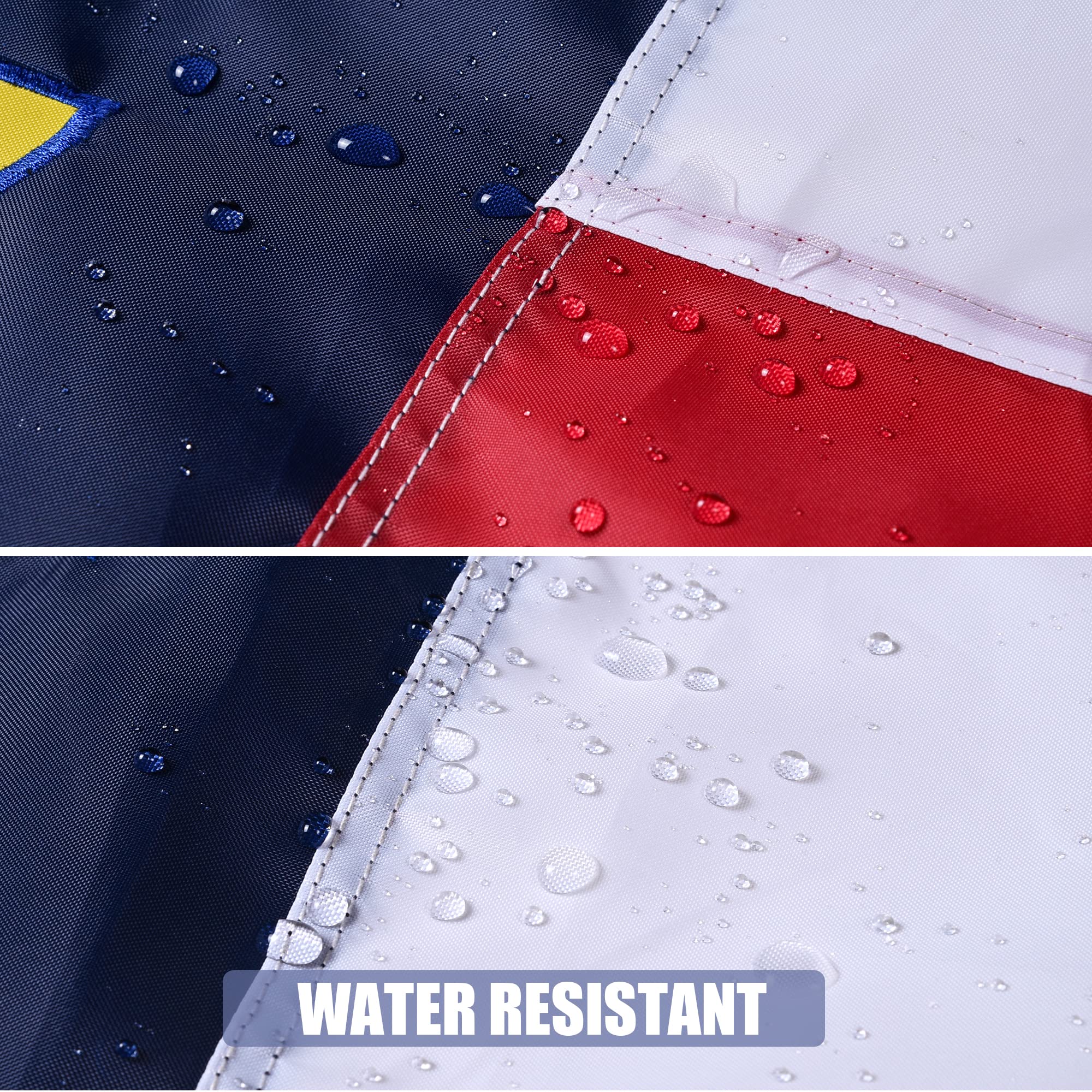 VICDRIA NC flag featuring brass grommets for secure mounting