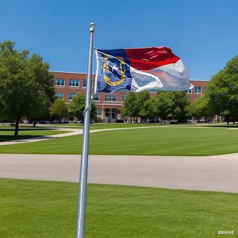 VICDRIA NC flag built to withstand rain, sun, and wind