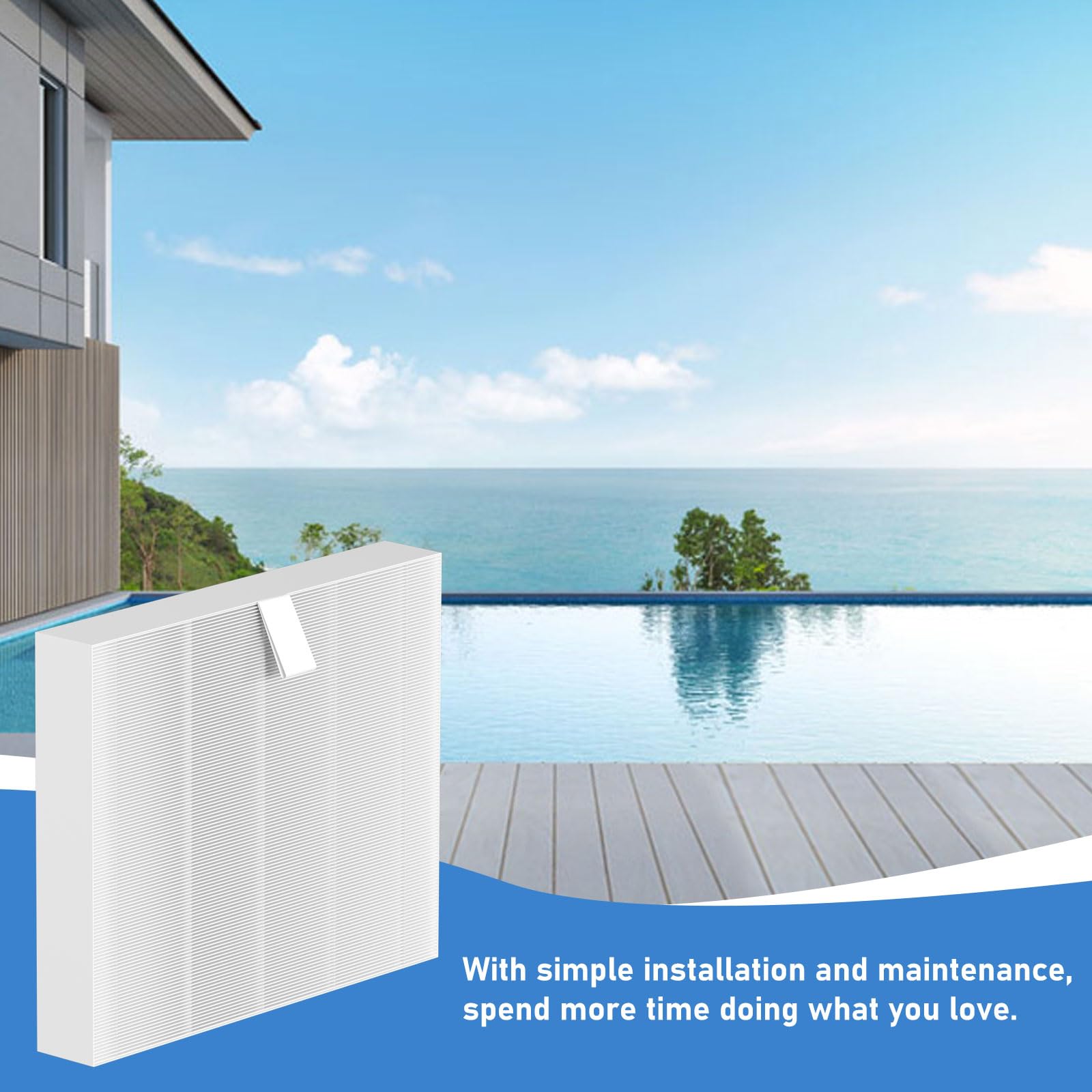 Vickmons filter dimensions 10.4 by 8.2 by 1.2 inches fit standard spa housings.