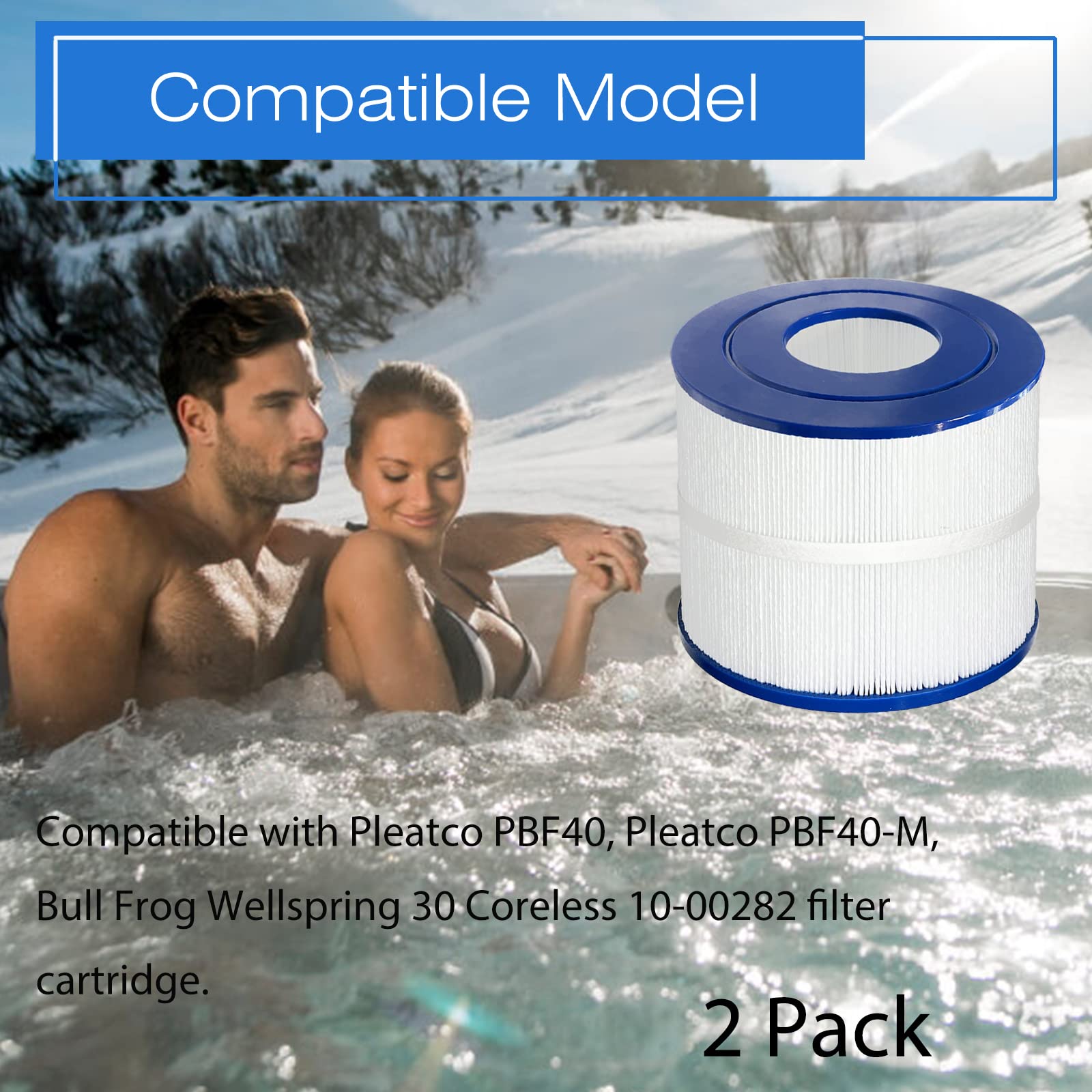 Vickmons PBF40M end caps resist chlorine and chemical wear.