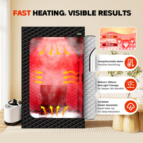 Viconor Infrared Sauna Box remote control enables precise temperature and timer settings