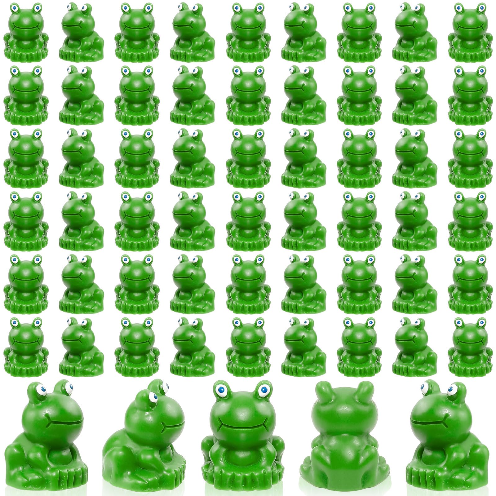VICROIC mini resin frogs pack for versatile craft and decorative projects.