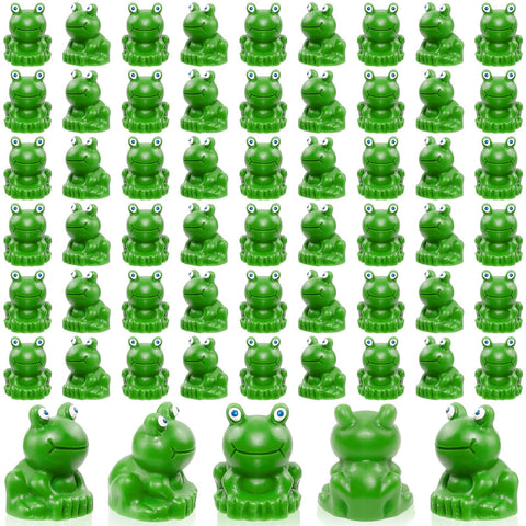 VICROIC mini resin frogs pack for versatile craft and decorative projects.