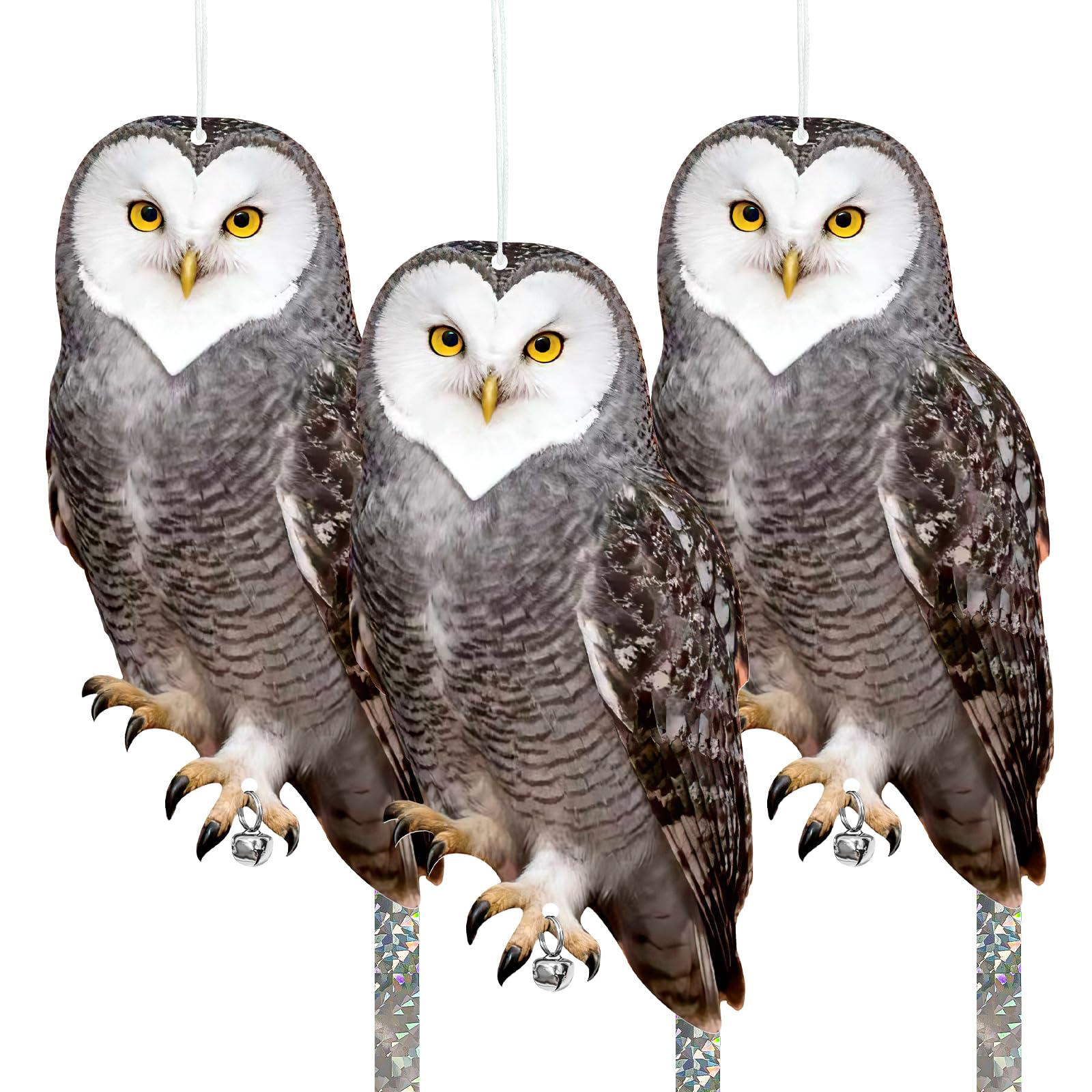 Vicsiyi owl 3pack bird deterrent for gardens and orchards.