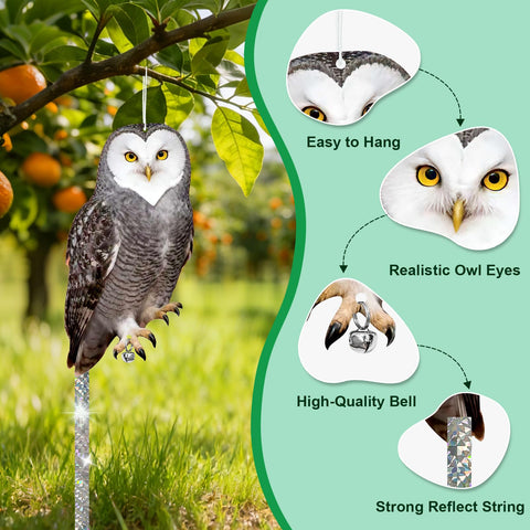 Vicsiyi weatherproof owl decor resists sun and rain.