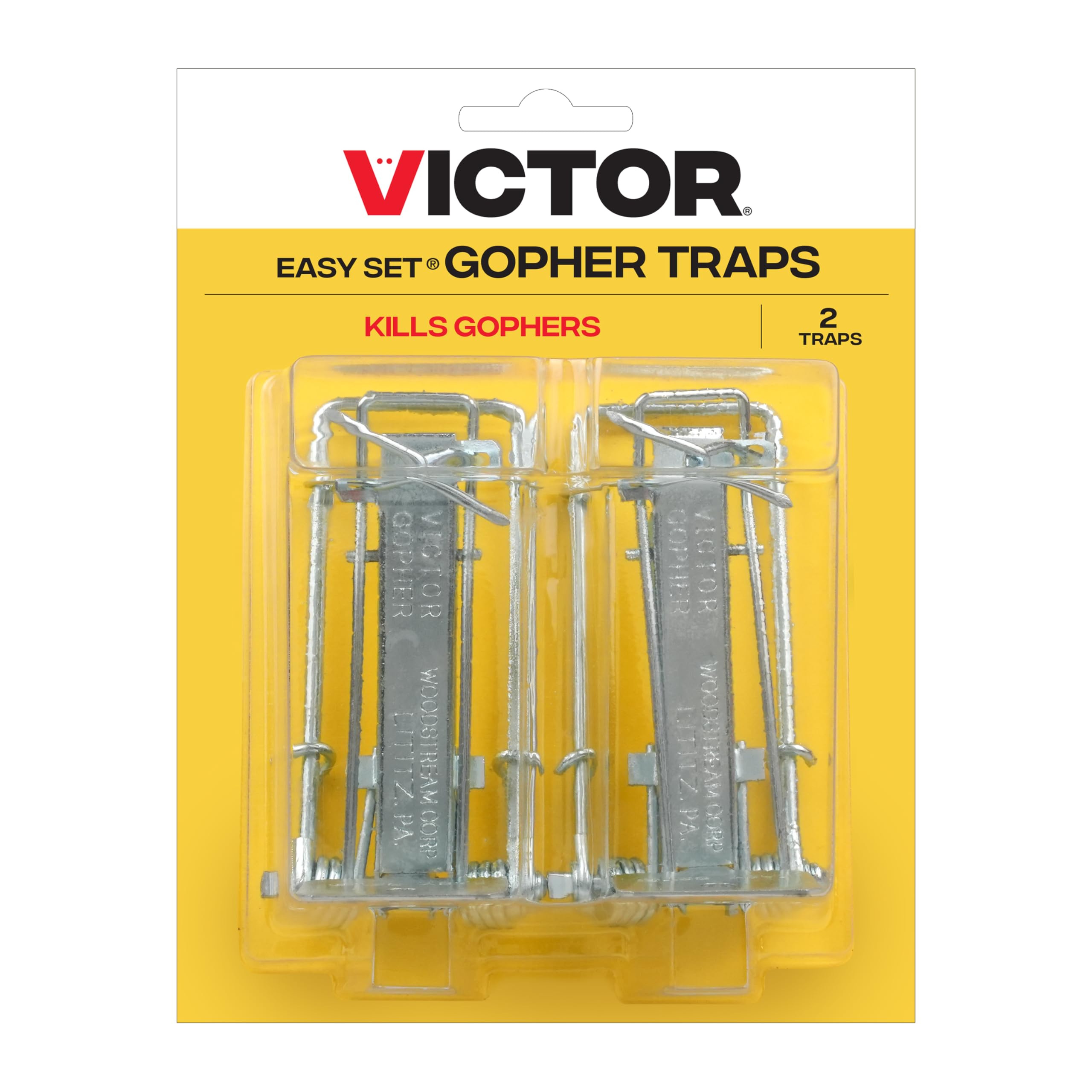 Victor Easy Set Gopher Trap 0611 galvanized steel construction for durability