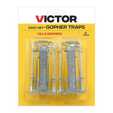 Victor Easy Set Gopher Trap 0611 galvanized steel construction for durability