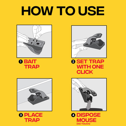 Victor M070B bait hood prevents theft while baiting.