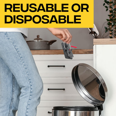 Victor M144-2B trap disposal option keeps cleanup simple.
