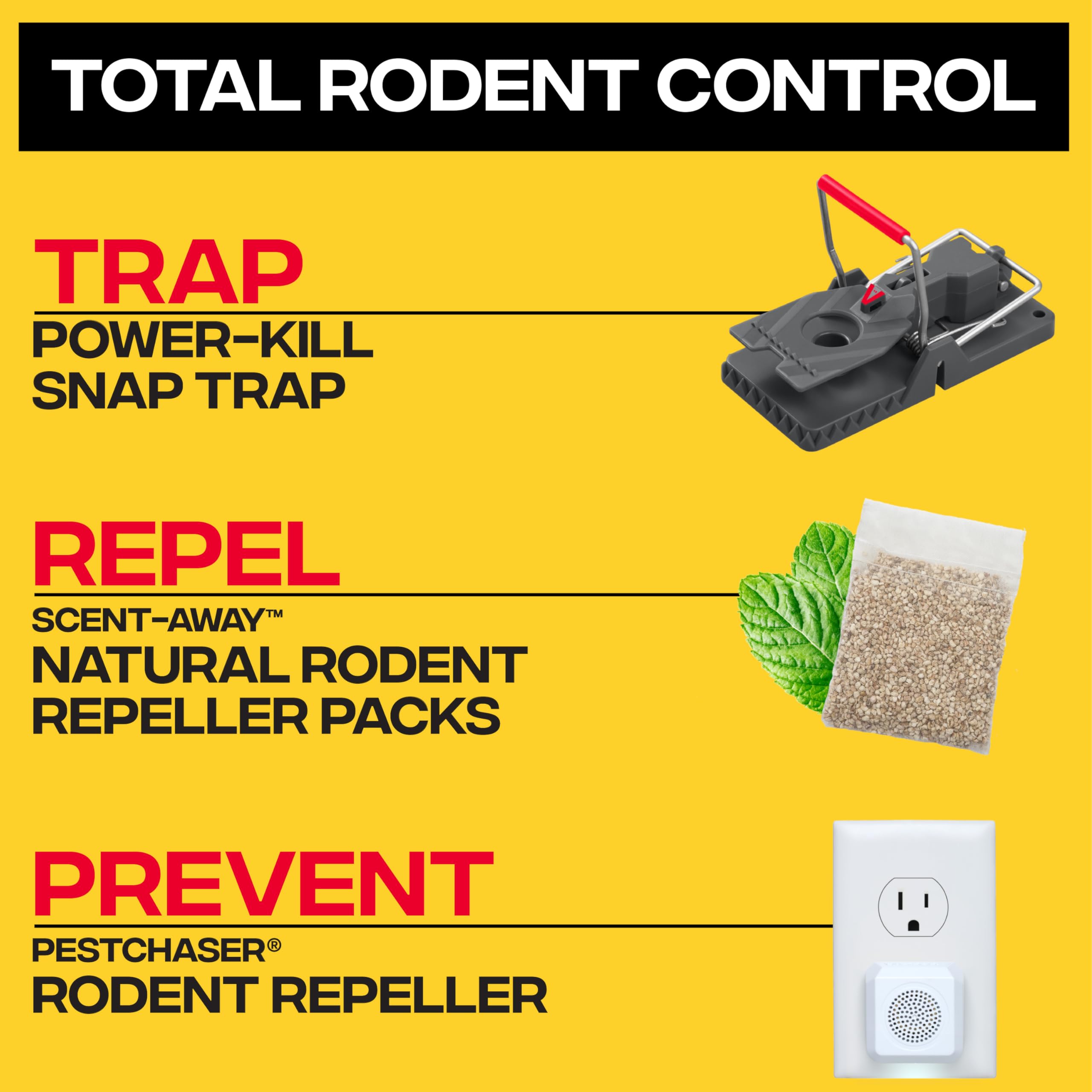 Victor M144B six-trap pack provides multi-room pest control options.